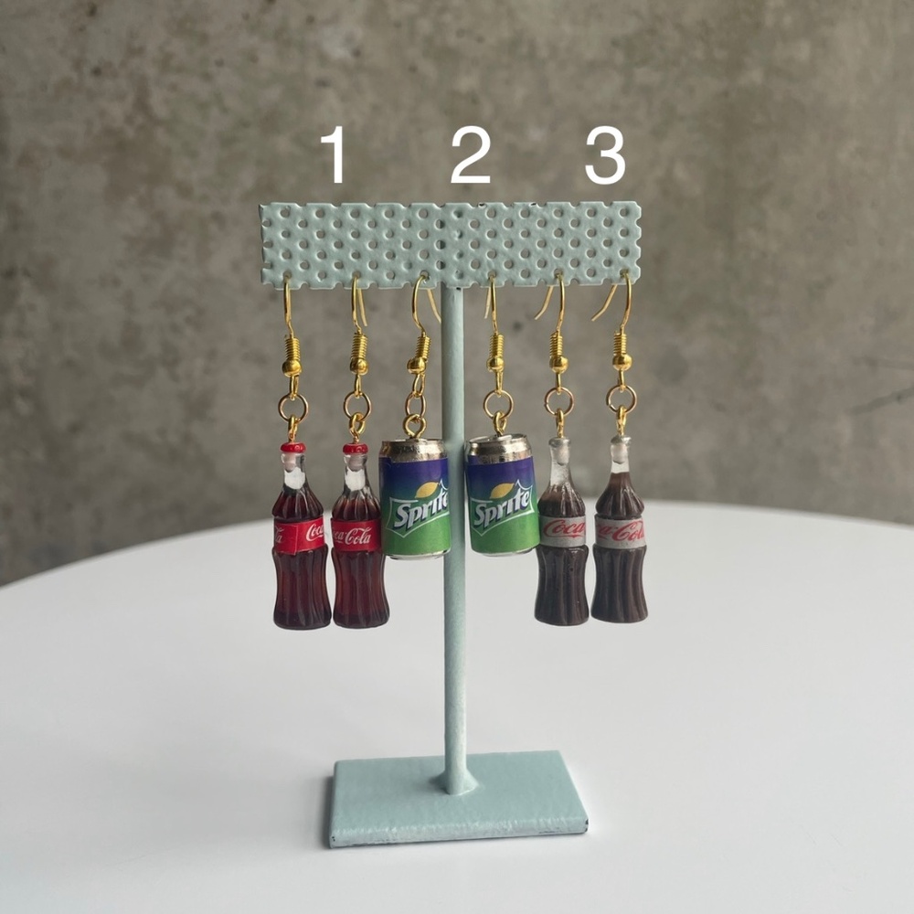Soda Can Drop Earrings | Novelty Statement Jewelry